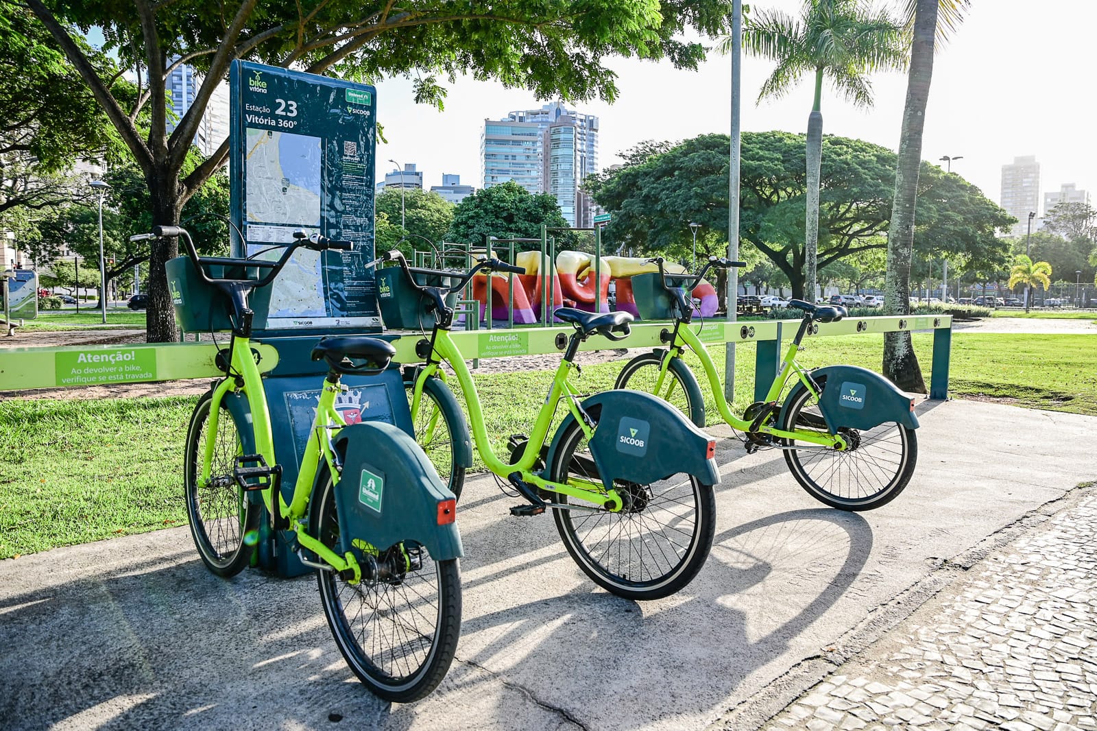 Bicicletas compartilhadas gratuitas neste domingo na Grande Vitória